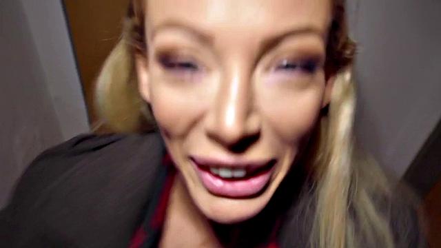 Pretty eurobabe gets paid to reverse ride after blowjob