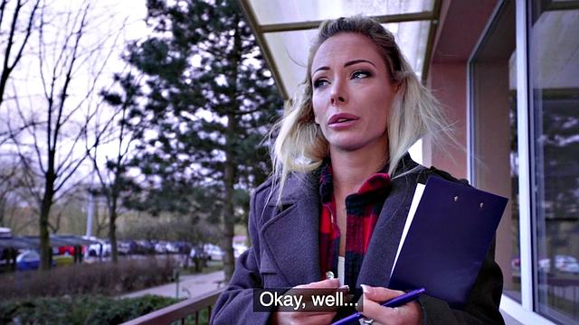 Pretty eurobabe gets paid to reverse ride after blowjob