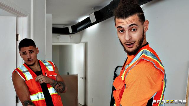 Double Butt Stuck Anal Threesome