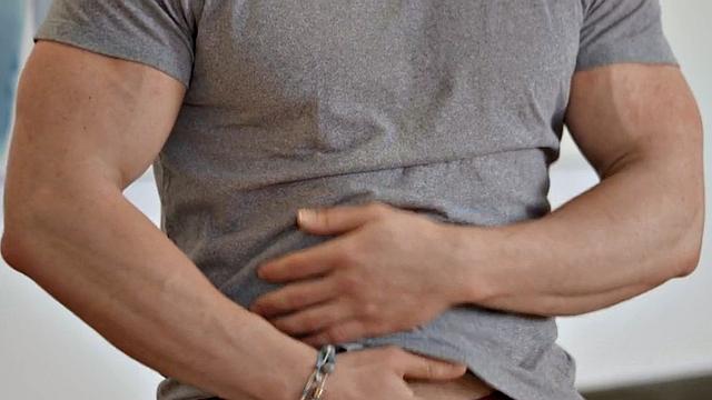 Amateur jock wanks cock till load in solo pleasure