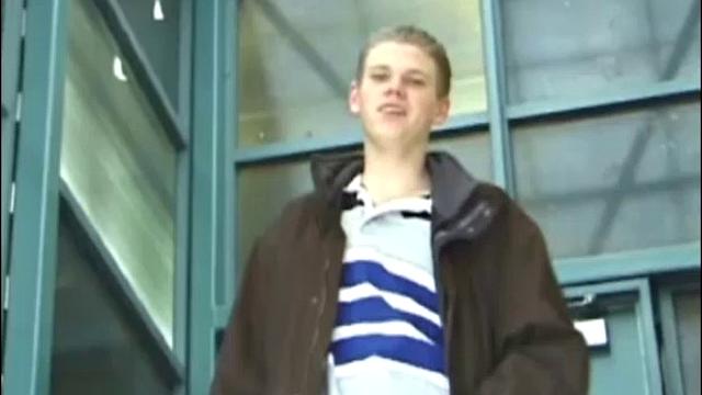 Christian goes into a men's room with glory holes, whips out his cock, and starts jacking off. The camera gives us hot perspectives of this straight boy as he works himself to the edge.