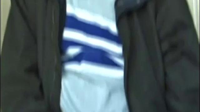 Christian goes into a men's room with glory holes, whips out his cock, and starts jacking off. The camera gives us hot perspectives of this straight boy as he works himself to the edge.