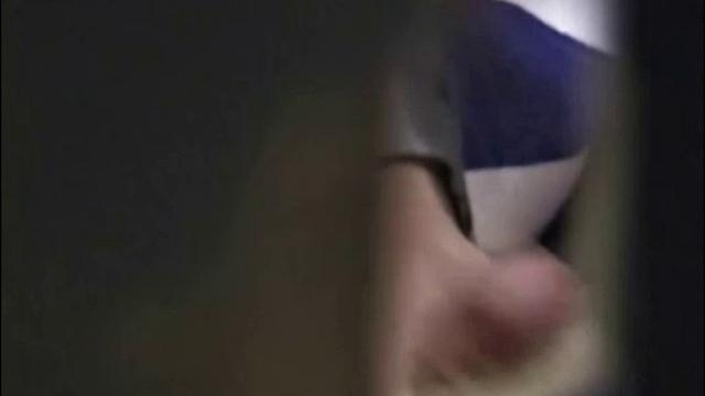 Christian goes into a men's room with glory holes, whips out his cock, and starts jacking off. The camera gives us hot perspectives of this straight boy as he works himself to the edge.