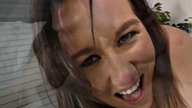 Hairypussy POV babe with big ass banged in twat after BJ