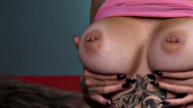 Teasing big-titted wild fem teases small dick dude