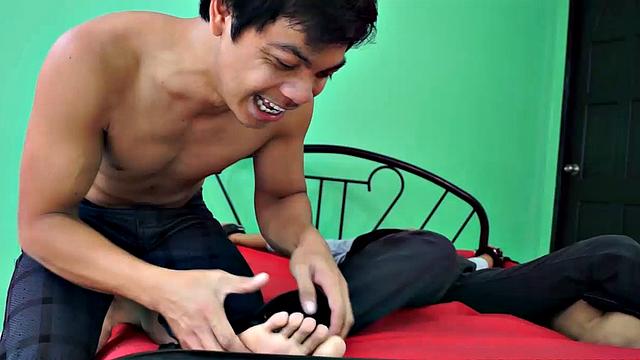 T-Boy Gets Tickled By Two