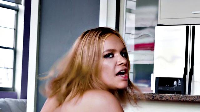 First time for porn babe rides cock with hairy pussy