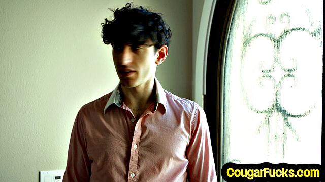 Nympho MILF cockriding lover's cock