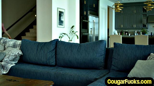 Nympho MILF cockriding lover's cock