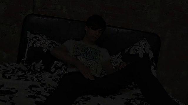 Playing with His Huge Twink Dick - Jaye Elektra