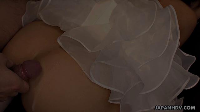 Ruri Narumiya rides and sucks a cock as a prize