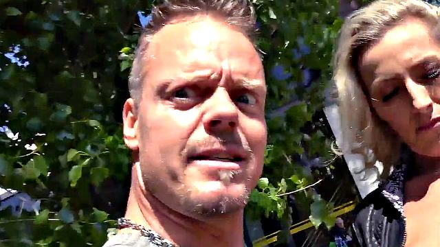 Public mature German lady fucked in POV outdoors by sex date