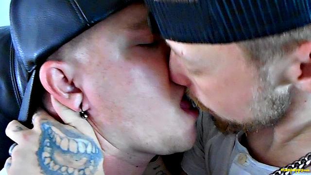 Passionate Gay Kisses with JC & Leo - JC Dickerson & Leo Blue