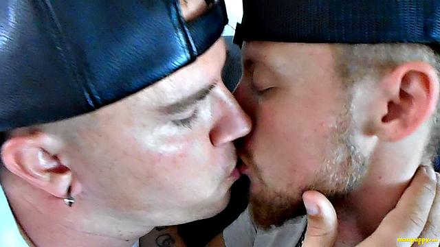 Passionate Gay Kisses with JC & Leo - JC Dickerson & Leo Blue