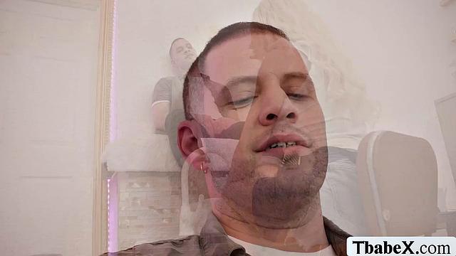 My regular starts rubbing my shecock