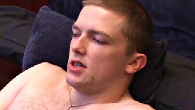 Axel takes his time stroking his dick and bringing it to life as he watches a porn video. He works his hand back and forth, teasing the length of his shaft.