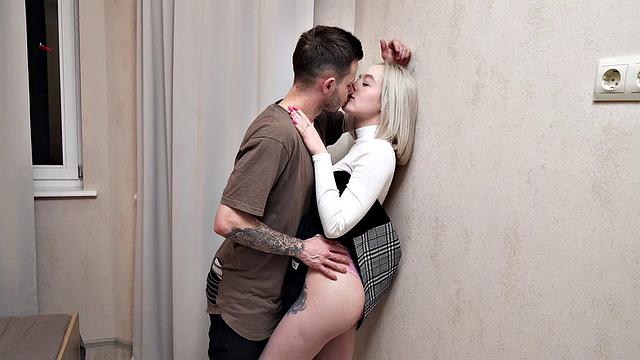 Eva Barbie inked up and pounded hard in a wild threesome