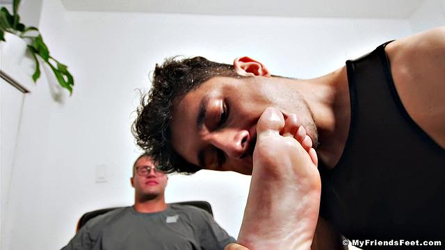 Clark's Feet Get Worshiped - Clark