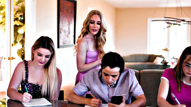 MODERN-DAY SINS - Petite Tutor Emma Starletto Gets RAW By Delivery Guy During Cram Session
