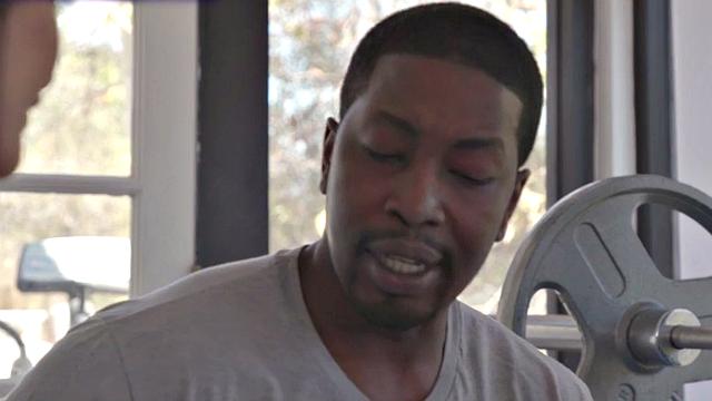 Trainer pounds skinny housewife's tight ass in interracial threesome