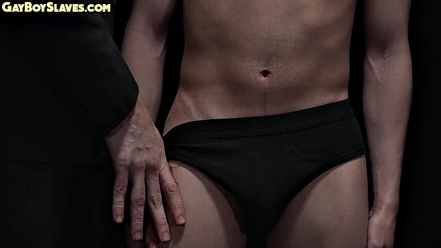 Dominant DILF toys twink ass and spanks his balls