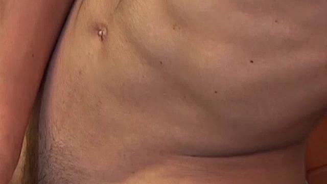 Skinny Latino Damian takes us to his bedroom to watch him jerk off. There, the clothes strip off and the big uncut cock gets hard, before this naked and horny young man begins stroking with drtermination.