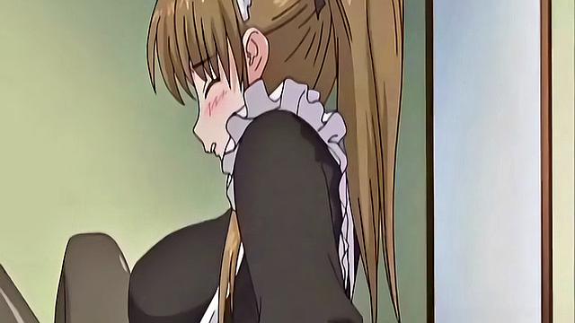 Japanese maid caught masturbating
