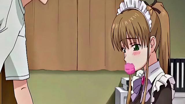 Japanese maid caught masturbating