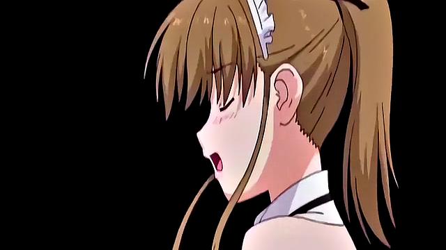 Japanese maid caught masturbating