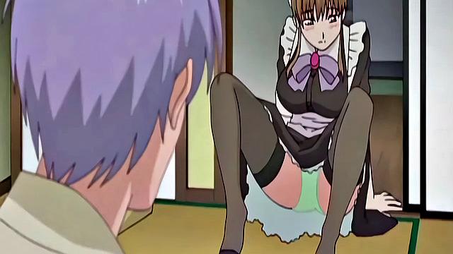 Japanese maid caught masturbating