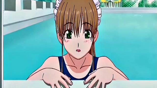 Japanese maid caught masturbating