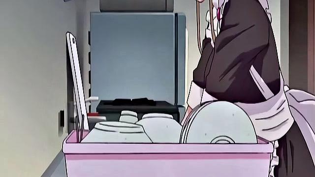 Japanese maid caught masturbating