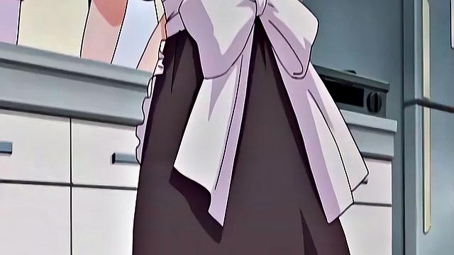 Japanese maid caught masturbating