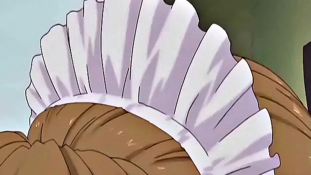 Japanese maid caught masturbating