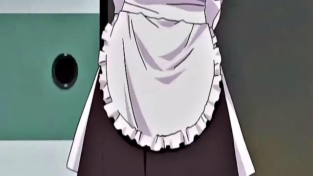 Japanese maid caught masturbating