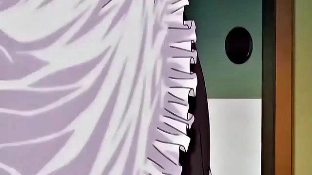 Japanese maid caught masturbating