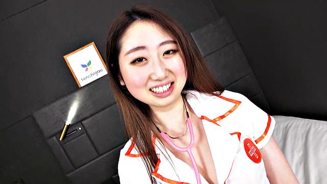 Ai Okamoto is our nursing student in a nurse uniform