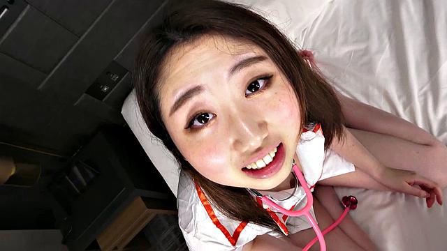 Ai Okamoto is our nursing student in a nurse uniform