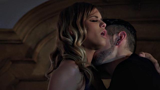 Deepthroating tattooed babe enjoys on BFs BWC