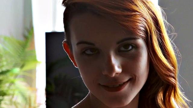 Bisex redhead 21yo chick goes wild in MMF 3some