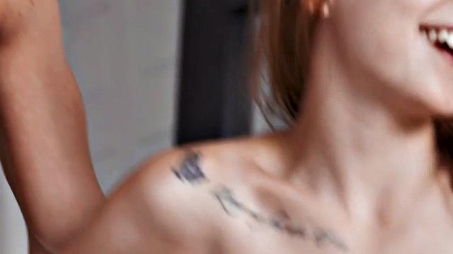 Bisex redhead 21yo chick goes wild in MMF 3some