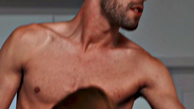 Bisex redhead 21yo chick goes wild in MMF 3some