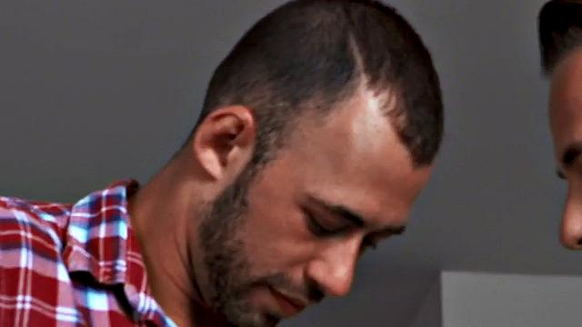 Bisex redhead 21yo chick goes wild in MMF 3some