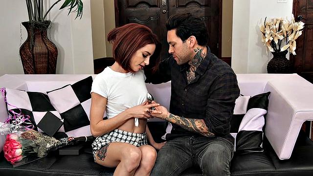 All Natural Redhead Lola Fae Gets Fucked In Her Tight Asshole
