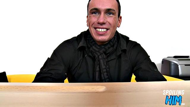 Horny twink drilled hard at casting