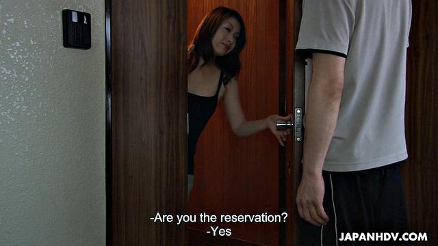 Wife Myuu Tsubaki filled with high-school lover's cock