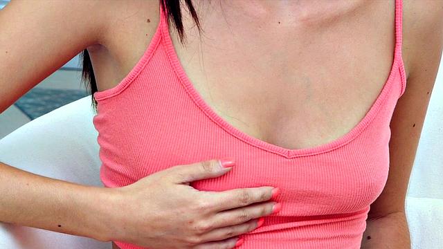 Alabama-born stunner is a tanned teenager whose nipples poke through her tight top.