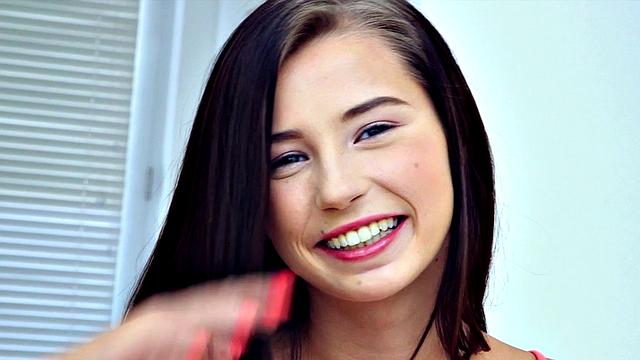 Alabama-born stunner is a tanned teenager whose nipples poke through her tight top.