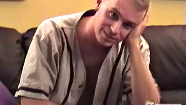 This scene was recorded about 15 minutes after the last one. Mitch had just finished shooting his nut, and the two were hanging out talking, when he gets hard again. Auntie Bob turns the camera back on, and starts pinching nipples.