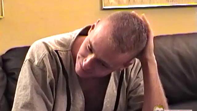 This scene was recorded about 15 minutes after the last one. Mitch had just finished shooting his nut, and the two were hanging out talking, when he gets hard again. Auntie Bob turns the camera back on, and starts pinching nipples.